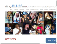 Tablet Screenshot of chicagobluesnews.com